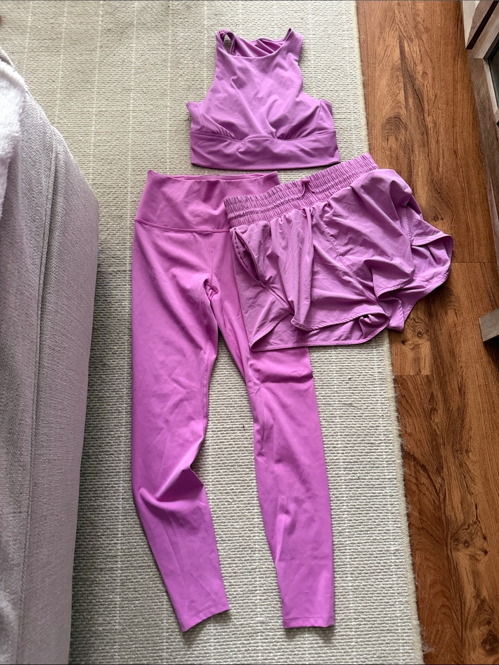 3 Piece Pink Activewear set S